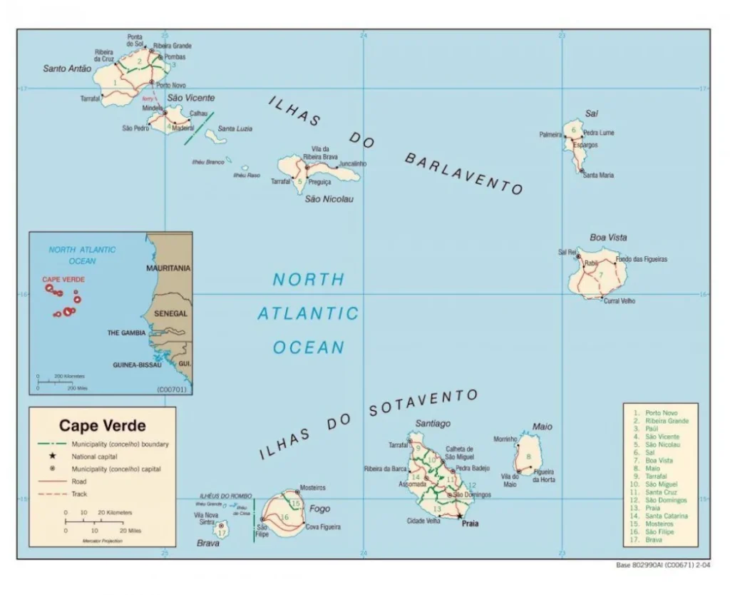 Mapa-de-Cabo-Verde